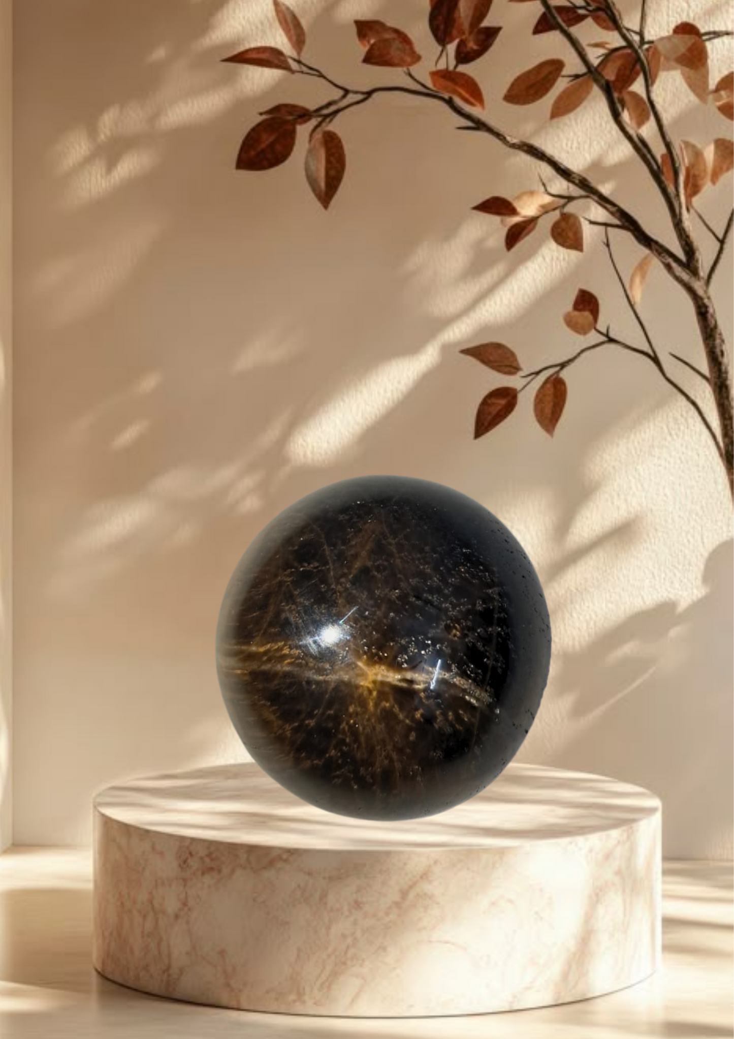 Energized Tiger’s Eye Sphere - 164 Gm