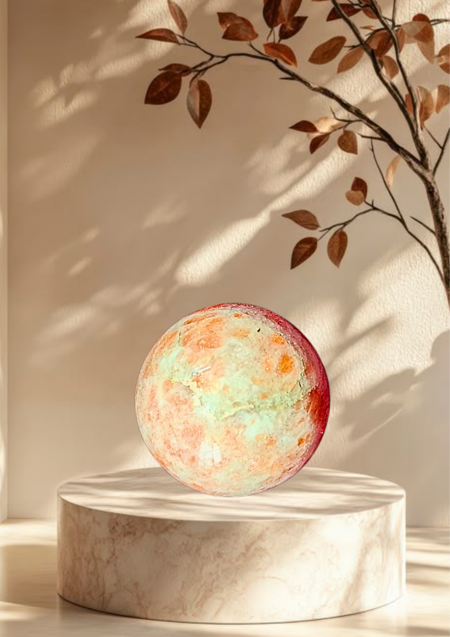 Energized Sunstone Sphere - 100 Gm