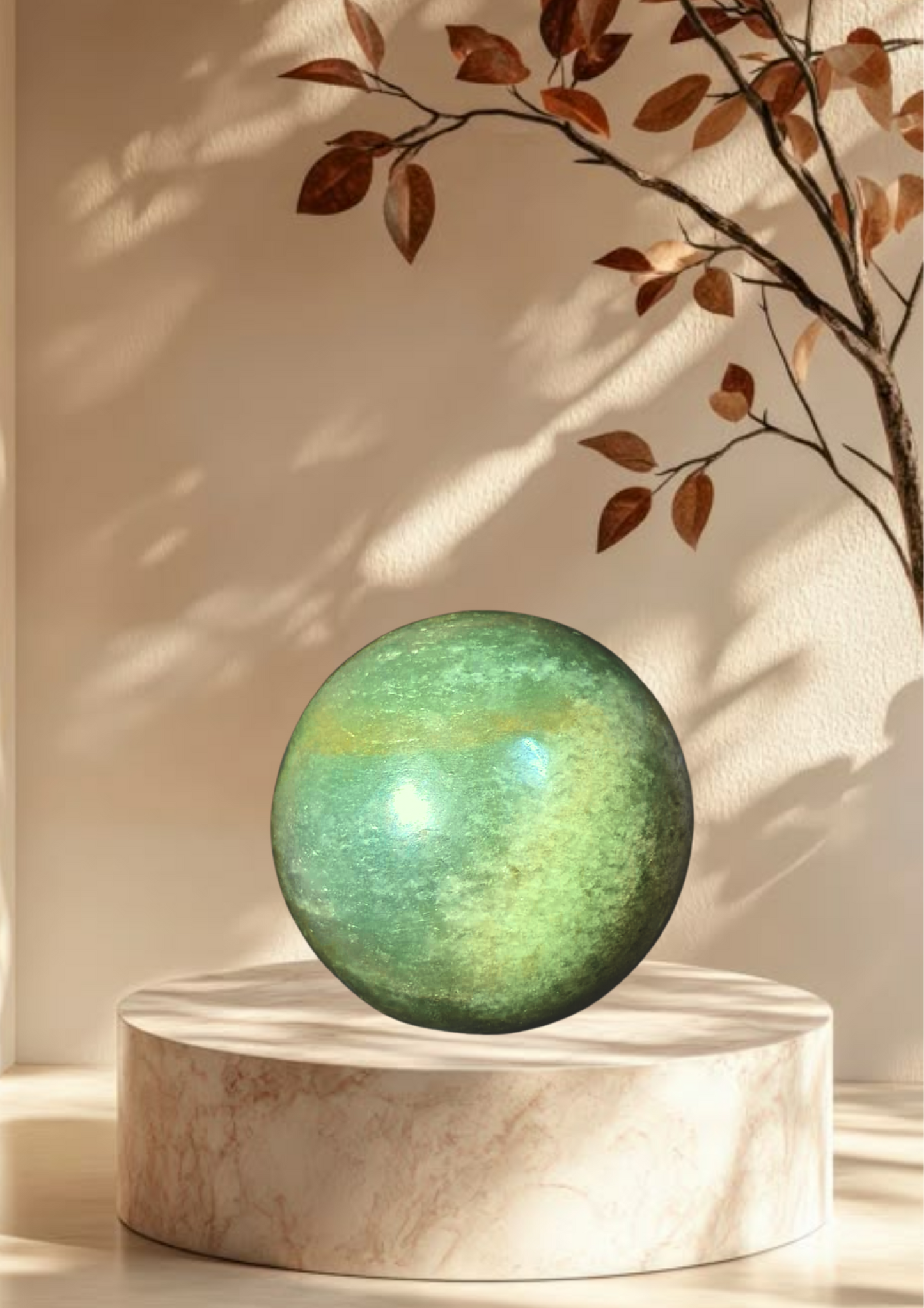 Energized Green Aventurine Sphere - 272 Gm